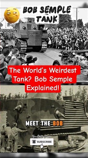 The World’s Weirdest Tank? Bob Semple Explained! #history #technology #military #tank#trending #wwii
