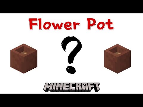 How To Make Flower Pot In Minecraft | Minecraft Tutorial