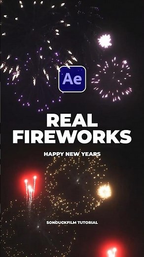 Add Real Fireworks to Your New Year After Effects Projects! #tutorial