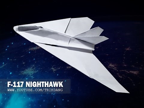 PAPER JET FIGHTER - How to make a paper airplane that FLIES | Nighthawk F-117A