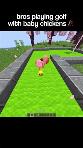 Minecraft Golf Moment