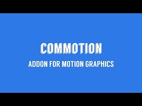 Commotion—add-on for motion graphics