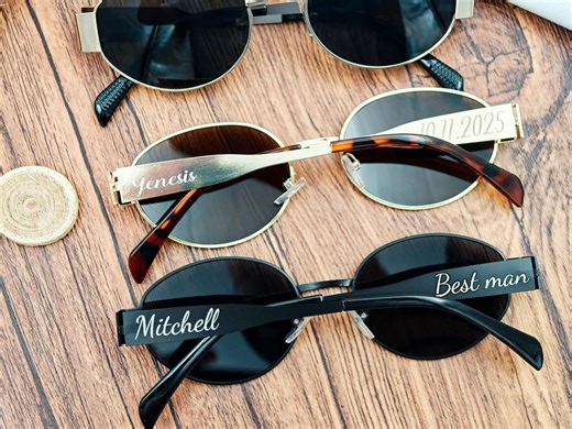 Personalized Sunglasses - Customized Eyewear - Best Man Proposal Gift - Wedding Bachelor/singles Party Gift - Unique Gift - Etsy