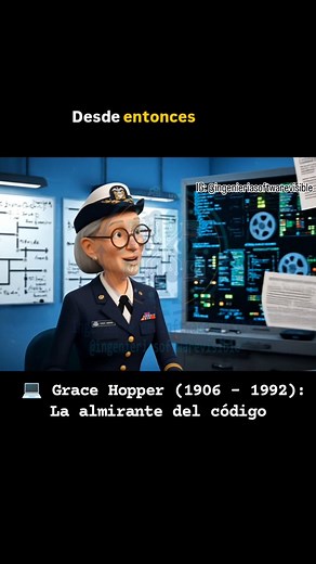 De la serie Mujeres en Computación: Grace Hopper (1906 – 1992): La almirante del código Pionera, matemática, y contraalmirante de la Marina de EE. UU., Grace Hopper fue una de las mentes más brillantes en los inicios de la computación moderna. Inventó el primer compilador, la base de todos los lenguajes de programación, y fue clave en la creación de COBOL, uno de los lenguajes más influyentes en la historia del software. También fue quien popularizó el término “bug” en programación, después de e