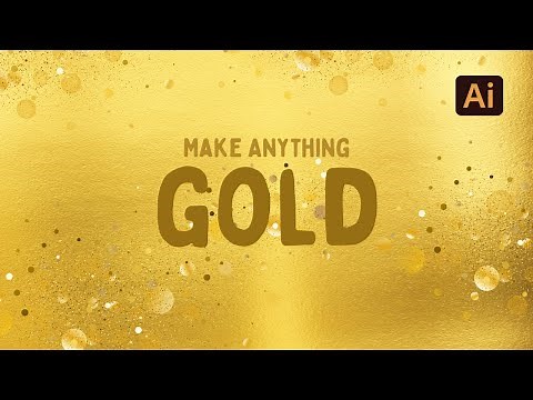 How to Create a Gold Effect in Illustrator (2D and 3D)