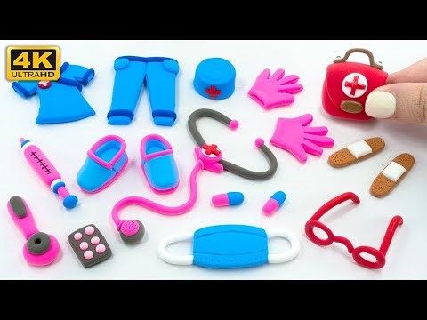 DIY How to Make Polymer Clay Miniature Doctor Set | DIY Easy Polymer Clay tutorial Mini Medical Kit