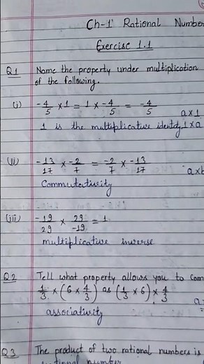 Rational Numbers Class 8th #class8maths #rationalnumbers