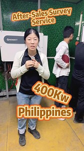 4.5K views · 80 reactions | "Zoey in 400kw site, for after sales survey service #solarpowersystem #solar #lihtiumbattery #Philippines " | Mars Solar Power System Manufacturer | Facebook