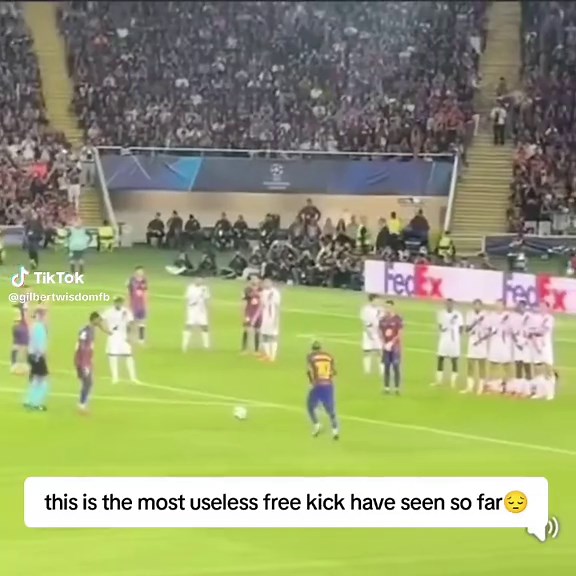Useless Free Kick Highlight in Champions League