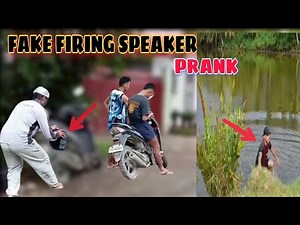FAKE MACHINE GUN PRANK SPEAKER IN PUBLIC | COMPILATION |