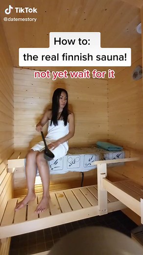 Spanking therapy, the real finnish sauna. no worry i'll survive😅 #foryourpage #sauna #vihta #saunawhisk #suomitiktok