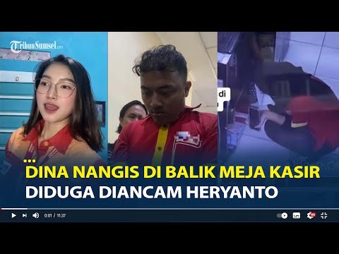 Viral Rekaman CCTV Diduga Dina kasir Minimarket Sebelum Dibunuh Heryanto, Nangis di Balik Meja Kasir