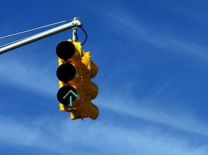 City Testing Flashing Signal Light Before Removal