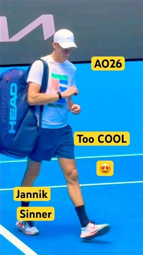 😍Jannik Sinner just Cool even walking, seen here saying hello to Novak Djokovic & Daniil Medvedev