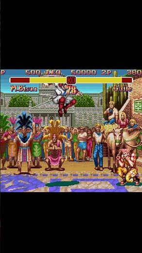 Super Street Fighter II (Super NES) - M. Bison VS Guile | RetroGameUp