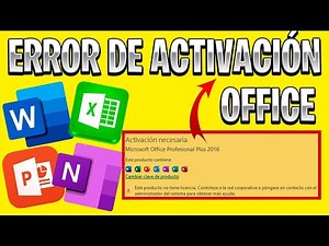 Microsoft Office: "ERROR ACTIVACION DE PRODUCTO" [SOLUCIÓN]