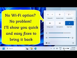 How to fix Wi-Fi Option Not Showing in Windows 10/11 | How to solve WiFi issue