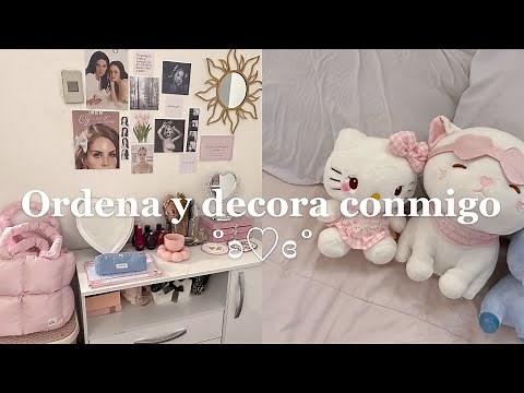 Tidying and decorating my room🎀 *girly, coquette aesthetic*