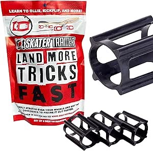 SkaterTrainers- Skateboard Tricks Fast No Experience Needed- Fun, Safe, and Easy- Ollies, Kickflips and More- All Ages- Accessories Make Great Stocking Stuffers Gifts for Teen Boys and Girls