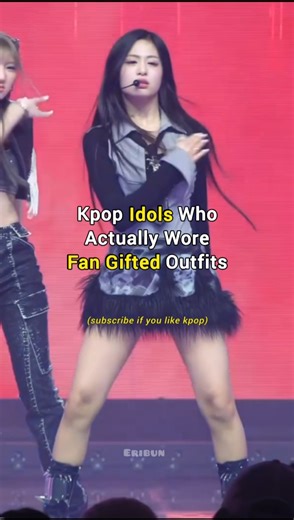 Kpop Idols Who Actually Wore FAN GIFTED Outfits #shorts #kpop #jennie #ahyeon #iu #irene