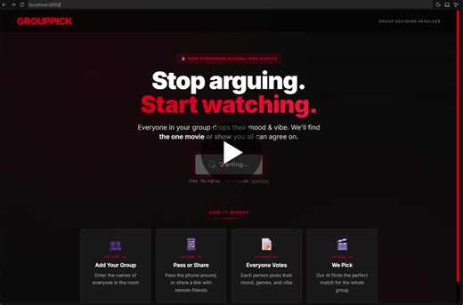 Netflix group decision feature reverse-engineered and solved with GroupPick | Ramani Desai posted on the topic | LinkedIn