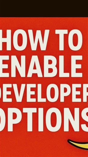 How to enable developer options easily #developeroption #enabledeveloper