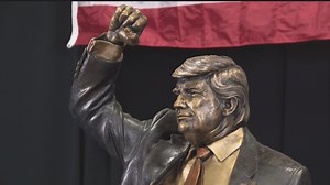 Sticker Mule CEO unveils Trump statue, citing failed assassination as political catalyst