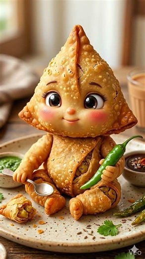Cutest Samosa Ever...✨️😍Next kaya banaun..?Jalebi or Momos