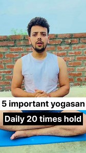9.3K views · 86 reactions | 5 yoga poses (daily 20 times hold)✅ #trendingreel #yoga #trendingvideo | Yogi Vipul Saharawat | Facebook