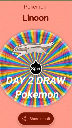Day 2 draw pokemon "linoone"