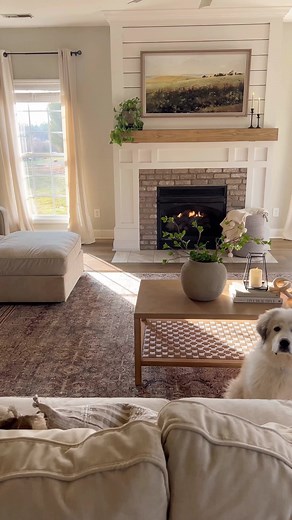 My favorite living room views. ❤️ Comment LIVINGROOM and I’ll send you links to the decor in this room. ♥️I love that time of day when the sun is shining through the windows and the whole room looks warm and sunny.🌞#livingroomstyle #livingroomdecor #livingroomdesign #homedecor#Itkhome #smmakelifebeautiful #neutraldecor #neutralhome #Itkit #organicmodern #homestyling #forthehome #homebeautiful #houseandhome #cozydecor #cozyhomedecor #cozyhome | Our Winton home