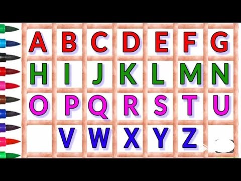 Alphabet - abcd song - A to Z - ABCD - kids rhymes - tracing abcd with lowercase letters