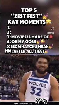 Top 5 Zesty Kat Moments 😂 #nba #shorts
