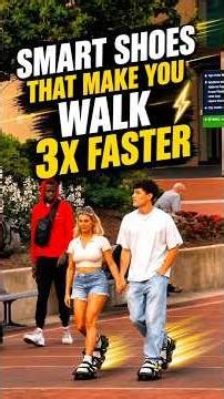 These Smart Shoes Make You Walk 3X Faster 😱 #shorts #facts #technology #smartshoes