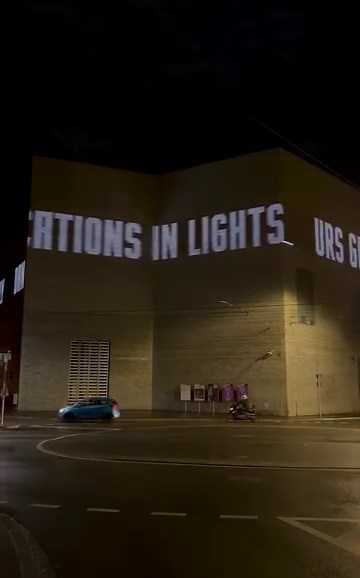 On the occasion of the exhibition DAN FLAVIN. DEDICATIONS IN LIGHTS at the Kunstmuseum Basel | Neubau (2.3.2024–18.8.2024), names of people to whom Dan Flavin has dedicated an artwork can be read on the LED fries on Neubau, daily from 7 to 10 p.m. https://kunstmuseumbasel.ch/en/exhibitions/2023/dan-flavin-dedications-in-lights 💡 DAN FLAVIN. DEDICATIONS IN LIGHTS: Urs Graf Constantin Brancusi Henri Matisse Jasper Johns Don Judd Sonja Flavin Vladimir Tatlin George McGovern Heiner Friedrich Otto F