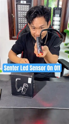 Senter Led Sensor On Off Model Baru #senterkepala