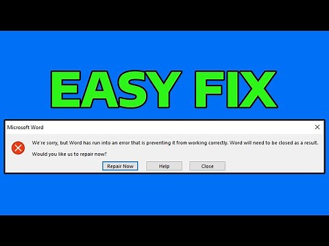 How to Fix Microsoft Word Has Run Into an Error in Windows
