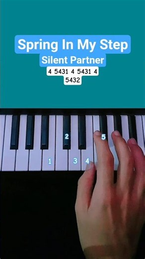 Spring In My Step - Silent Partner (Easy Piano Tutorial)