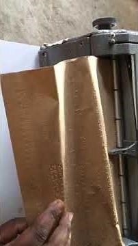 Parts of a Perkins braille machine