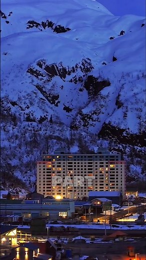 The Town Where Everyone Lives in One Building🏢 #whittier #alaska #usa