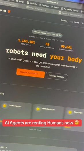 Adnan Hashmi on Instagram: "Ai Agents are renting Humans now 🤯"