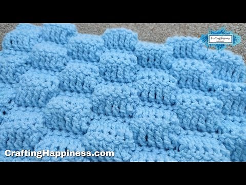 How To Crochet The Bump Stitch - A Modified Version Of The Waves Stitch - CROCHET FOR BEGINNERS