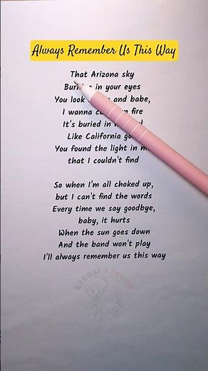 Sing Along & Learn English 🎤 | Always Remember Us This Way (Karaoke)
