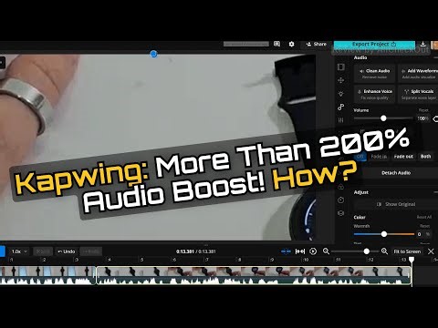 How To Get More Than 200% Audio Boost In Kapwing Online Video Editor 2026