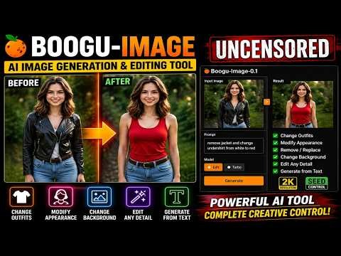 Boogu Image Uncensored One Prompt Can Change Everything!