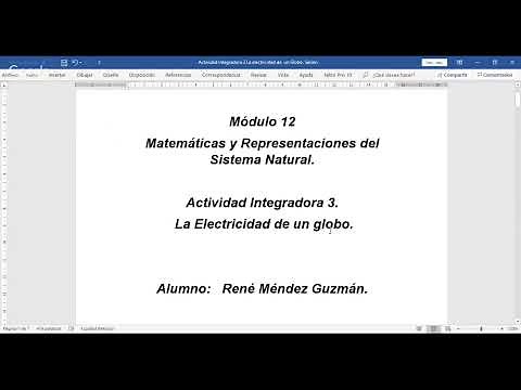 Módulo 12 Cápsula 03 Actividad Integradora "La Electricidad de un Globo".