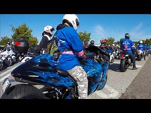 Over 170 HAYABUSA RIDE in JAPAN 2017/HAYABUSA OWNERS JAPAN Annual Ride 2017/Taking Off into Highway