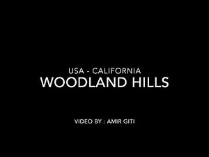 Woodland Hills California USA drone shot 4k video