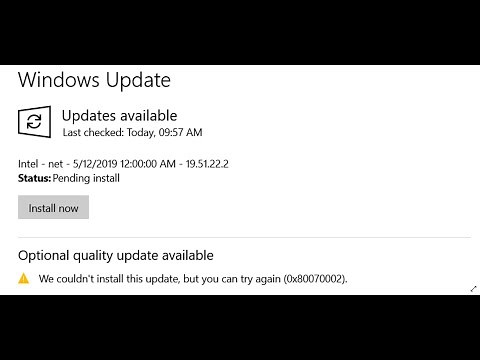 Fix Windows 10 Update Error 0x80070002 We Couldn't Install This Update