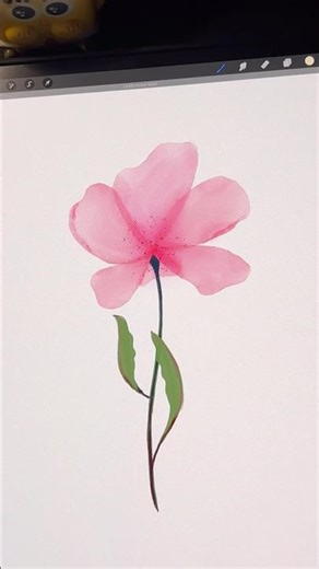 Easy watercolor flower tutorial in Procreate 🌸